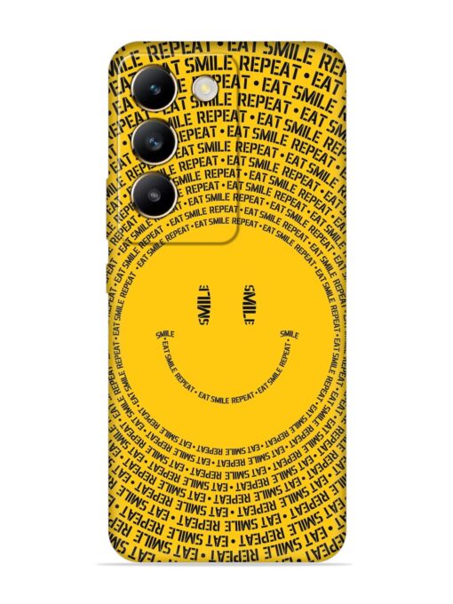 Smiley Embossed Soft Silicone Case for Vivo T3 (5G) Zapvi