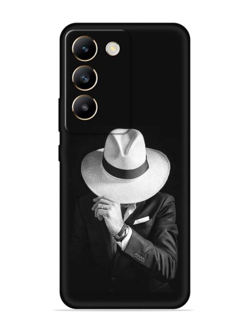 Men Under Hat Embossed Soft Silicone Case for Vivo T3 (5G)