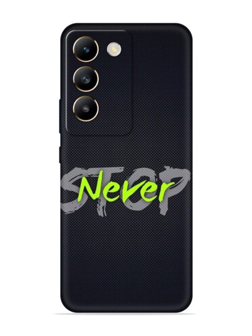 Never Stop Embossed Soft Silicone Case for Vivo T3 (5G)