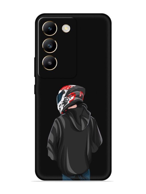 Motorcycle Rider Embossed Soft Silicone Case for Vivo T3 (5G)