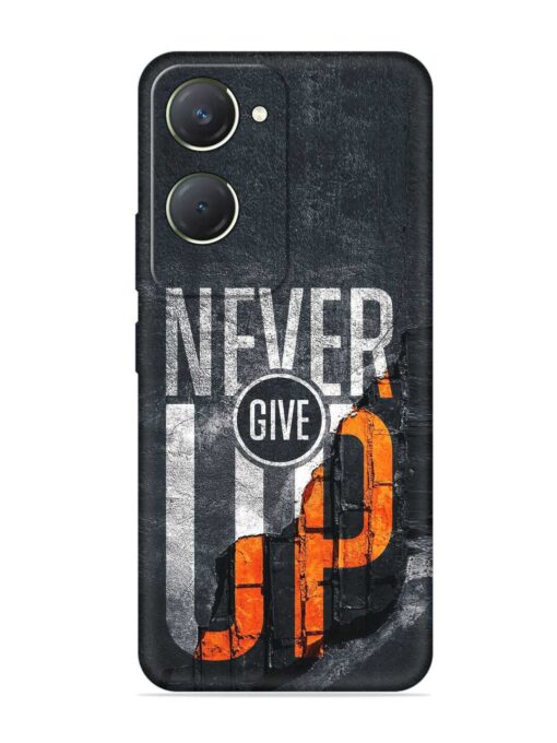 Never Give Up Embossed Soft Silicone Case for Vivo T3 Lite (5G) Zapvi