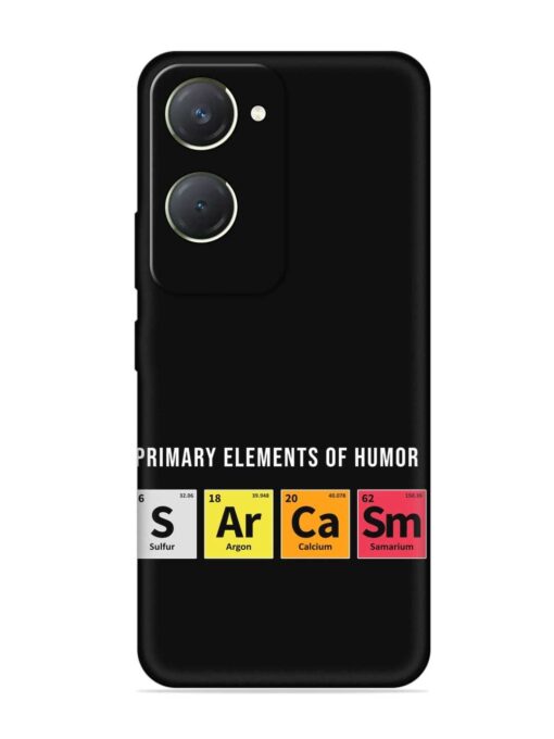 Primary Elements Humor Embossed Soft Silicone Case for Vivo T3 Lite (5G) Zapvi