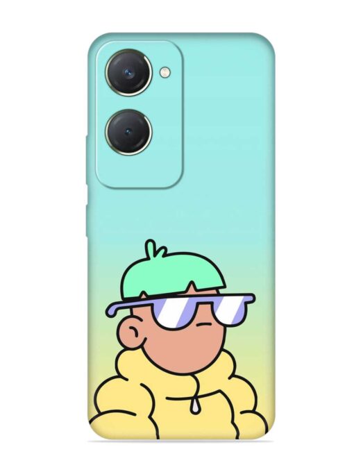 Doodles Cool Character Embossed Soft Silicone Case for Vivo T3 Lite (5G) Zapvi