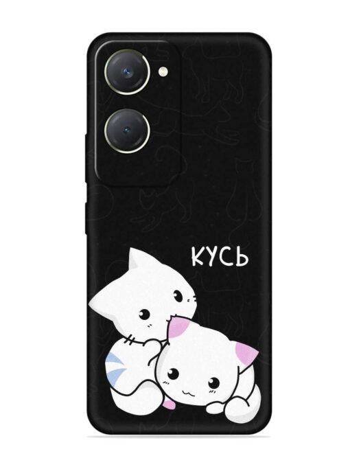 Kycb Cat Embossed Soft Silicone Case for Vivo T3 Lite (5G) Zapvi