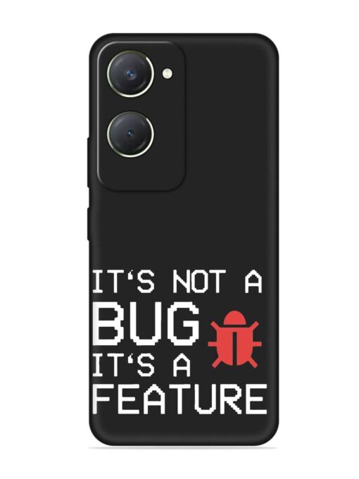 Not Bug Feature Embossed Soft Silicone Case for Vivo T3 Lite (5G) Zapvi