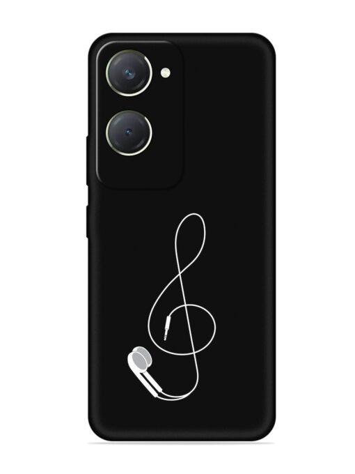 Music Earphone Vector Embossed Soft Silicone Case for Vivo T3 Lite (5G) Zapvi