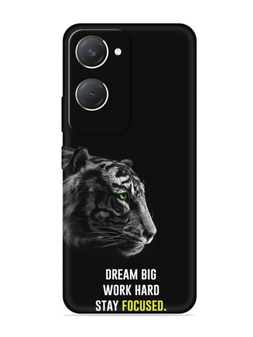 Dream Big Work Hard Embossed Soft Silicone Case for Vivo T3 Lite (5G)