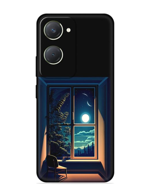 Night View At Window Embossed Soft Silicone Case for Vivo T3 Lite (5G)