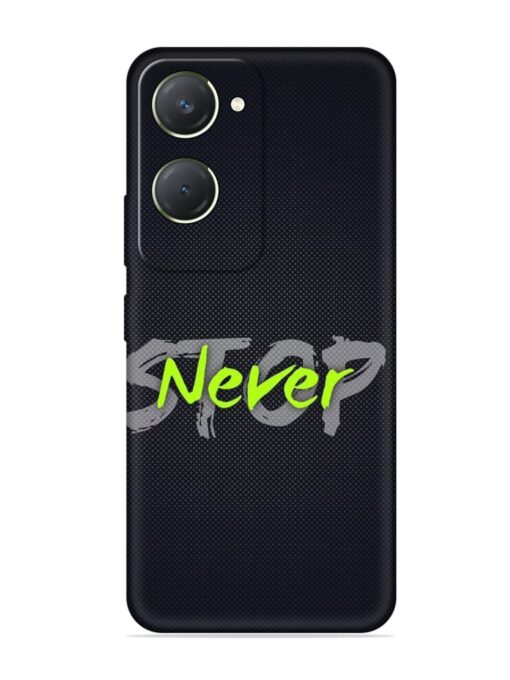 Never Stop Embossed Soft Silicone Case for Vivo T3 Lite (5G) Zapvi