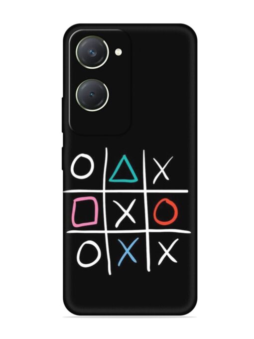 Super Neon Tic-Tac-Toe Embossed Soft Silicone Case for Vivo T3 Lite (5G) Zapvi