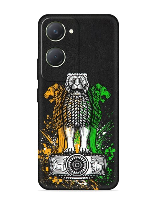 Pillars Of Ashoka Embossed Soft Silicone Case for Vivo T3 Lite (5G)