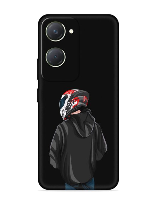 Motorcycle Rider Embossed Soft Silicone Case for Vivo T3 Lite (5G)