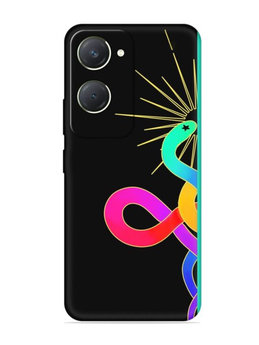 Art Geometric Abstraction Embossed Soft Silicone Case for Vivo T3 Lite (5G) Zapvi