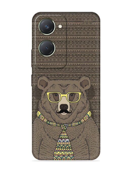 Grizzly Bear Embossed Soft Silicone Case for Vivo T3 Lite (5G) Zapvi