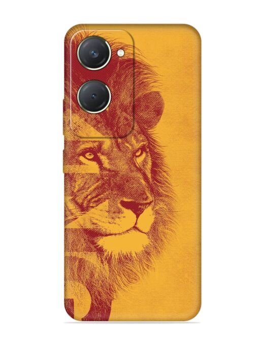 Gold Lion Crown Art Embossed Soft Silicone Case for Vivo T3 Lite (5G) Zapvi