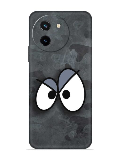 Big Eyes Night Mode Embossed Soft Silicone Case for Vivo T3X (5G)