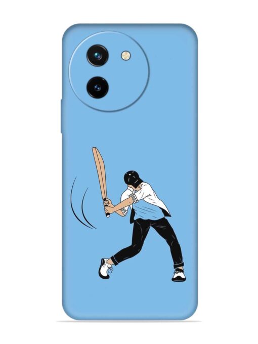 Cricket Gully Boy Embossed Soft Silicone Case for Vivo T3X (5G) Zapvi