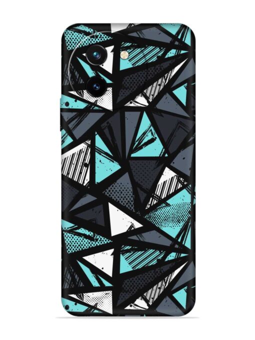 Abstract Seamless Embossed Soft Silicone Case for Vivo T3X (5G) Zapvi