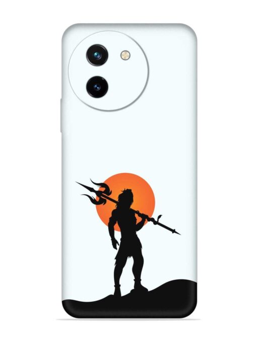 Lord Mahadev Trendy Embossed Soft Silicone Case for Vivo T3X (5G)