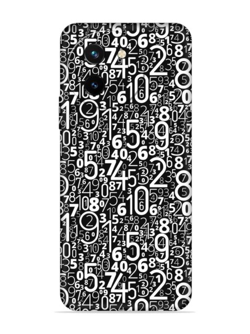 Many Numbers Different Embossed Soft Silicone Case for Vivo T3X (5G)