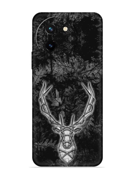 Ancient Deer Embossed Soft Silicone Case for Vivo T3X (5G)