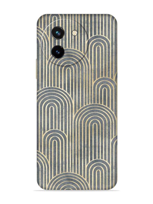 Art Deco Style Embossed Soft Silicone Case for Vivo T3X (5G)