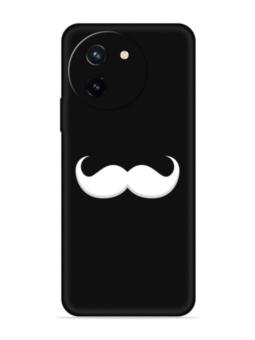 Mustache Vector Embossed Soft Silicone Case for Vivo T3X (5G) Zapvi