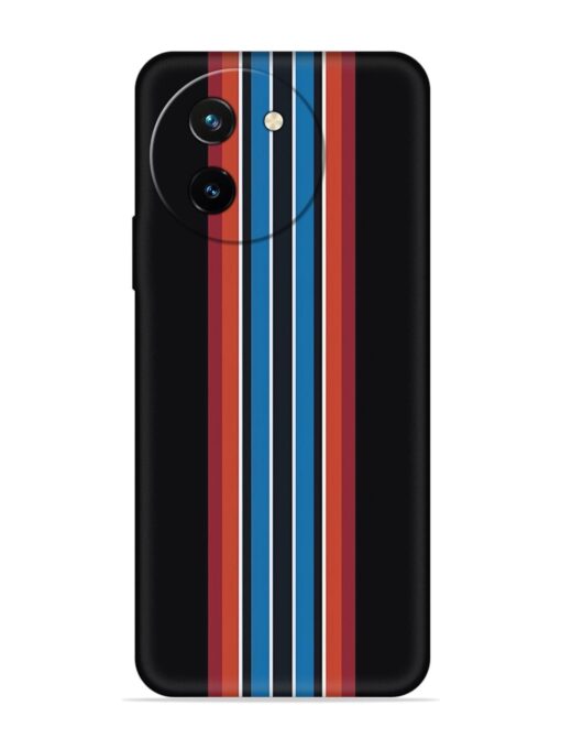 Vertical Strips Embossed Soft Silicone Case for Vivo T3X (5G) Zapvi