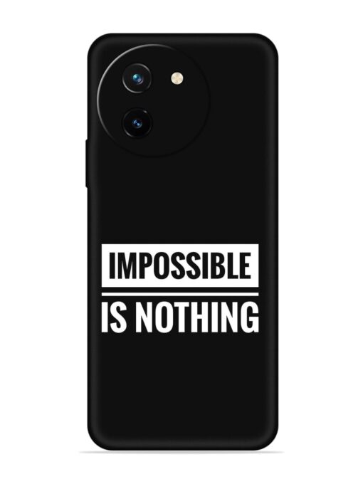 Impossible Is Nothing Embossed Soft Silicone Case for Vivo T3X (5G) Zapvi