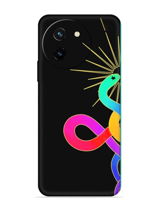 Art Geometric Abstraction Embossed Soft Silicone Case for Vivo T3X (5G) Zapvi