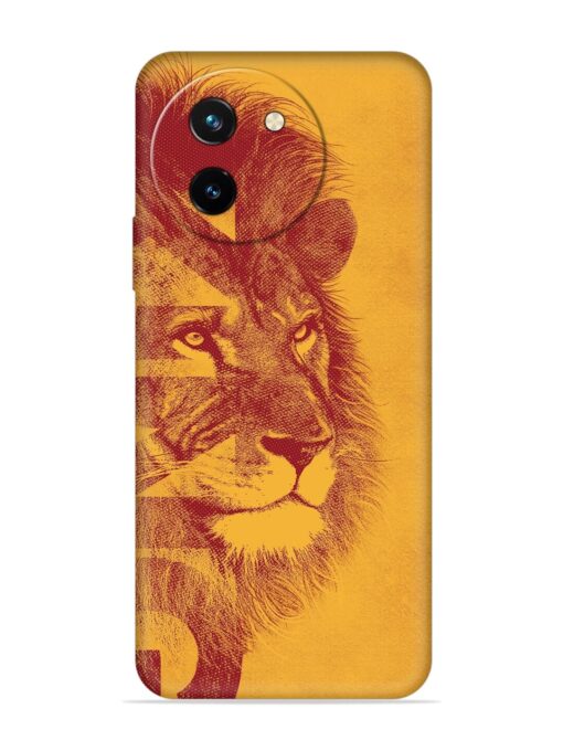 Gold Lion Crown Art Embossed Soft Silicone Case for Vivo T3X (5G) Zapvi