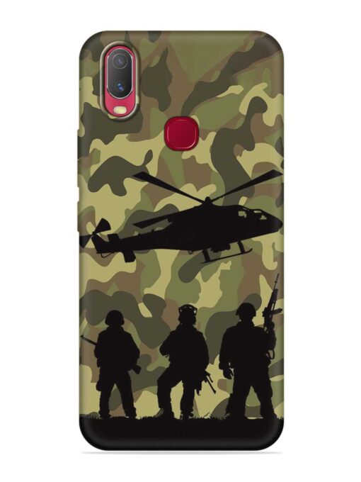 Army Heros Embossed Soft Silicone Case for Vivo U10 Zapvi