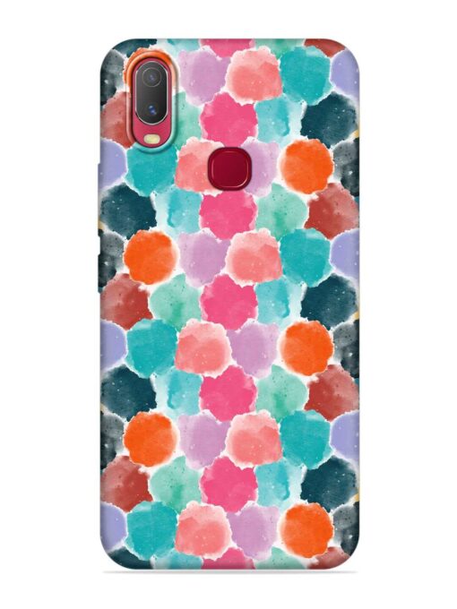 Colorful Seamless Pattern Embossed Soft Silicone Case for Vivo U10 Zapvi