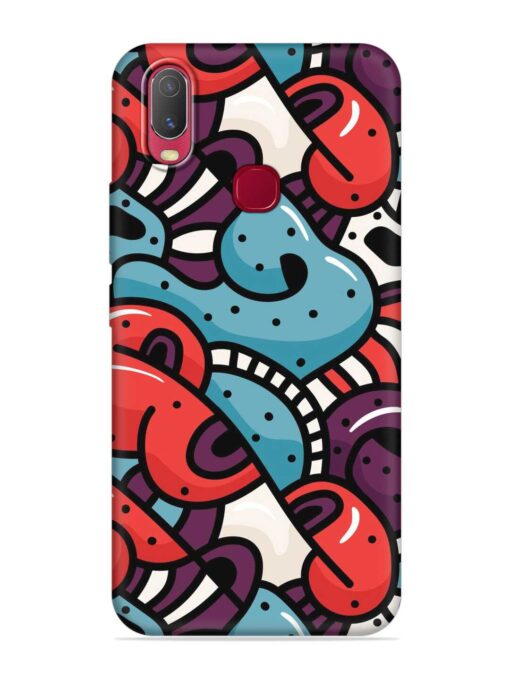 Seamless Backdrop Colorful Embossed Soft Silicone Case for Vivo U10 Zapvi