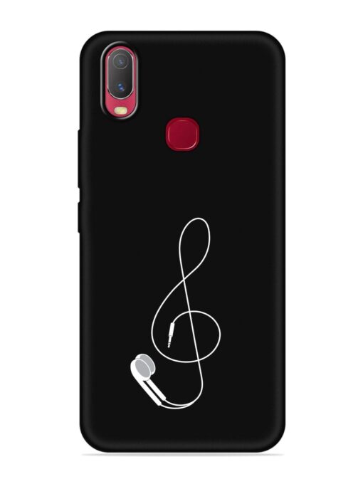 Music Earphone Vector Embossed Soft Silicone Case for Vivo U10 Zapvi