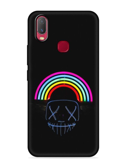 Mask Rainbow Embossed Soft Silicone Case for Vivo U10 Zapvi