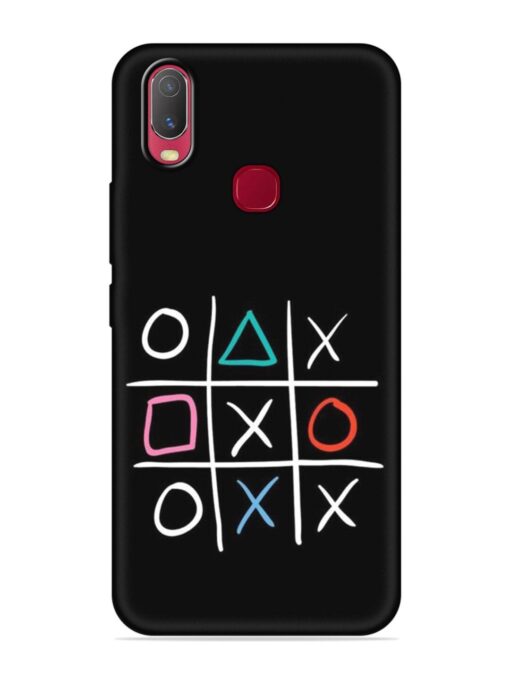 Super Neon Tic-Tac-Toe Embossed Soft Silicone Case for Vivo U10 Zapvi