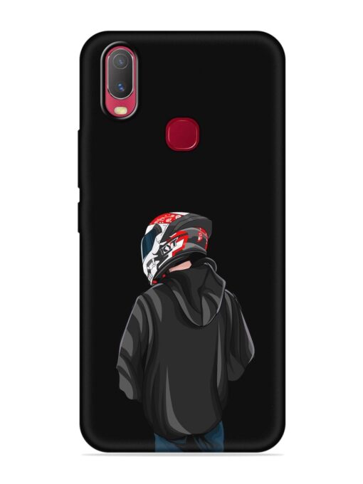 Motorcycle Rider Embossed Soft Silicone Case for Vivo U10 Zapvi