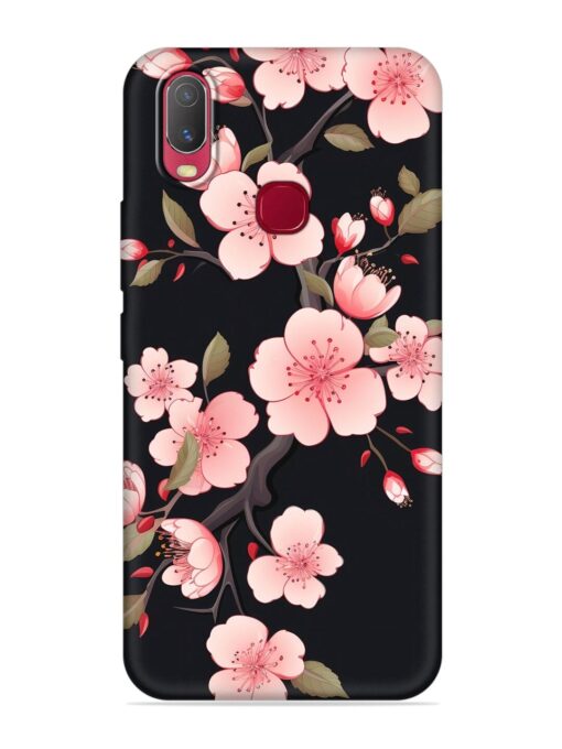 Cherry Blossom Embossed Soft Silicone Case for Vivo U10 Zapvi