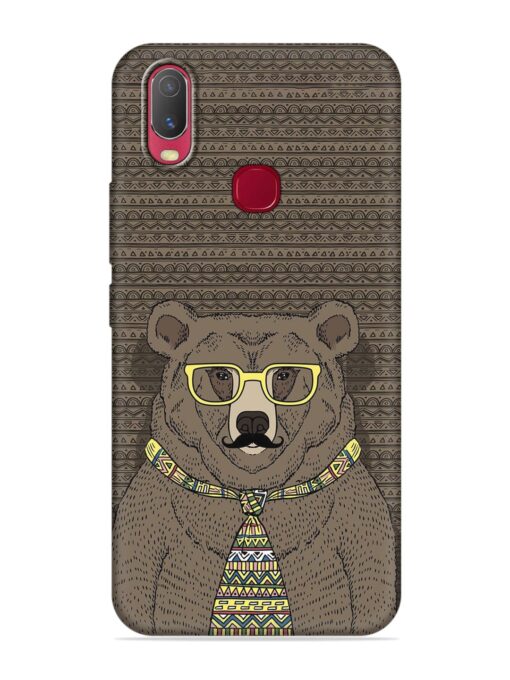 Grizzly Bear Embossed Soft Silicone Case for Vivo U10 Zapvi