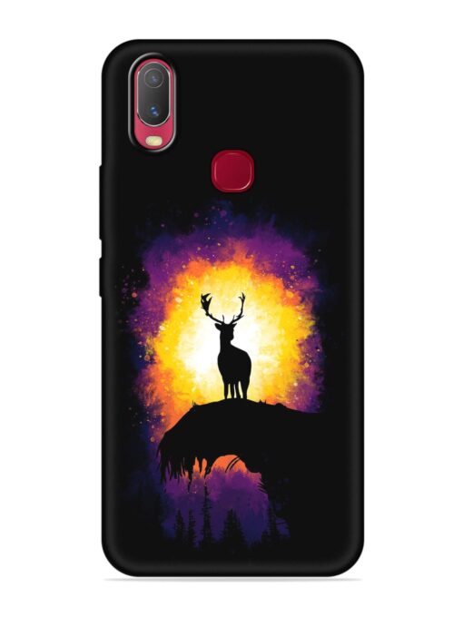 Elk Animal Art Embossed Soft Silicone Case for Vivo U10 Zapvi