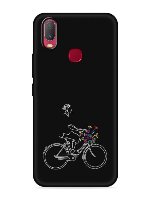 Minimalist Cycle Art Embossed Soft Silicone Case for Vivo U10 Zapvi