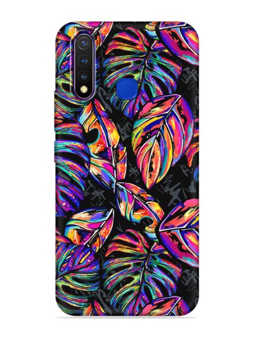 Tropical Seamless Vector Embossed Soft Silicone Case for Vivo U20 Zapvi