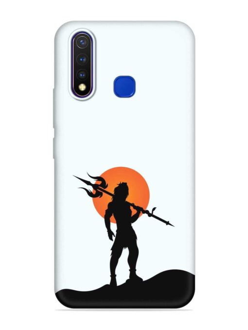 Lord Mahadev Trendy Embossed Soft Silicone Case for Vivo U20 Zapvi