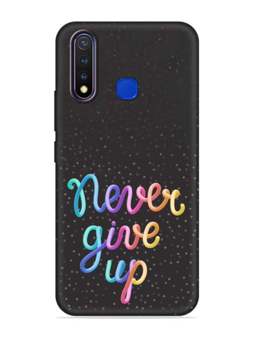 Colorful Stylized Rainbow Embossed Soft Silicone Case for Vivo U20 Zapvi