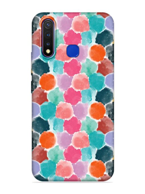 Colorful Seamless Pattern Embossed Soft Silicone Case for Vivo U20 Zapvi