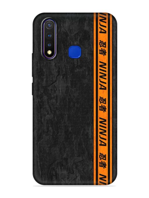 Ninja Srtips Embossed Soft Silicone Case for Vivo U20 Zapvi