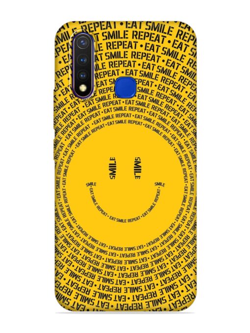 Smiley Embossed Soft Silicone Case for Vivo U20 Zapvi