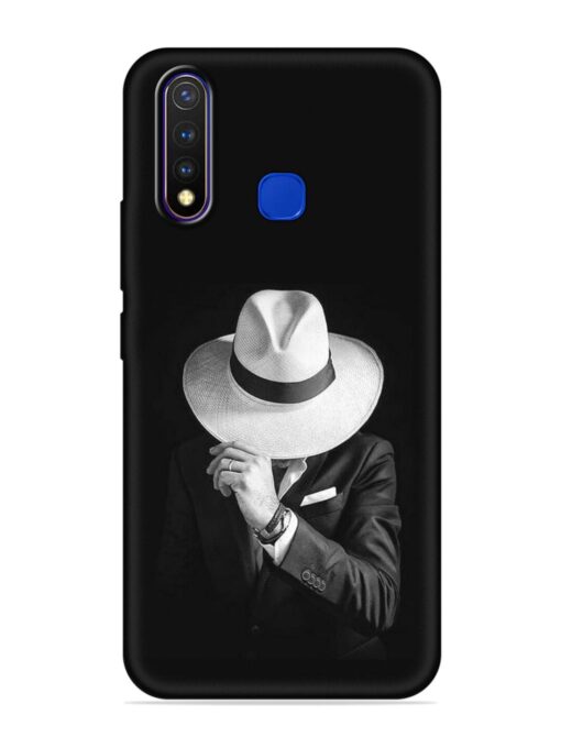 Men Under Hat Embossed Soft Silicone Case for Vivo U20