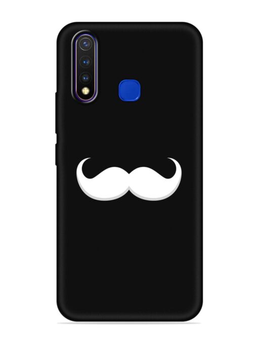 Mustache Vector Embossed Soft Silicone Case for Vivo U20 Zapvi